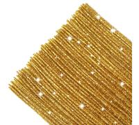 TOAOB 200pcs Tige de Fil Chenille Or à Paillettes Cure Pipes Cleaner | Fils Chenilles Loisirs Creatifs, 6mm x 30cm, pour Bricolage Créatif Artisanat, Fleurs, Animaux Décoration Fournitures