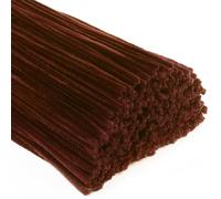 TOAOB 400pcs Fil Chenille Tiges de Fils Chenille Marron Cure Pipes Cleaner Couleurs Assorties Cleaners Crafts Set 6mm x 300mm pour DIY Artisanat Décoration Fournitures Loisirs Creatifs
