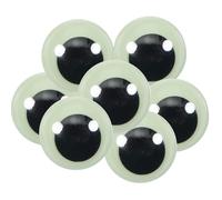 TOAOB 40pcs Yeux Mobiles Fluorescent Yeux Lumineux Autocollants en Plastique Wiggle Eyes 30mm Brillant dans pour Artisanat Scrapbooking Fabrication de Poupées Loisirs Creatifs
