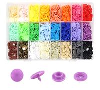 TOAOB 432 Ensembles Bouton Pressions T5 Pression Plastiques Multicolore Resine Coloris pour Accessoires Couture Vêtements DIY