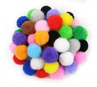 TOAOB 50pcs Craft Pompoms Loisirs Creatifs Multicolore 2 cm Gros Pompons Artisanale Moelleux pour Bricolage Fournitures Décorations Couture Guirlandes Franges Projets et Artisanat