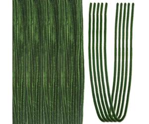 TOAOB 50pcs Cure Pipes Herbe Verte Fil Chenille 60 cm de Longueur Tige de Chenille 0.6 cm de Diamètre Cleaners Crafts Set pour Décorations Fournitures Loisirs Creatifs et Projets Bricolage Artisanat