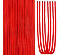 TOAOB 50pcs Fil Chenilles Rouge Cure Pipes 6x600mm Tige de Chenille Loisir Creatif Kit de Cleaners pour Décoration Festive et Travaux Manuels d’Artisanat Bricolage