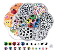 TOAOB 770pcs Yeux Autocollants pour travaux Meubles Petits Petits ovales Autocollants Feux Œillets colorés pour Scrapbooking Décorations DIY de Artisanat 4 mm 5 mm 6 mm 7 mm 10 mm 12 mm
