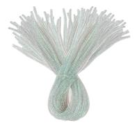 TOAOB Fil Chenilles 50pcs Cure Pipes Chenilles Blanc à Paillettes Glitter | Loisir Creatif Crafts Set, 6mm x 600mm, pour la Fabrication de Fleurs, Petits Animaux, DIY Artisanat Décoration