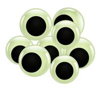 TOAOB Yeux Mobiles Autocollants Grand Fluorescent Yeux Lumineux en Plastique Wiggle Eyes 40mm 50mm Brillant dans pour Artisanat Scrapbooking Fabrication de Poupées Loisirs Creatifs 8pcs