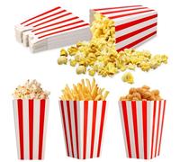 Toaren 60 PCS Popcorn Boîtes,Sachets de Popcorn,Mini Boîtes à Popcorn,Petites Boite Bonbon en Papier,Sacs à Popcorn pour Les Fêtes,Anniversaires,Snack Popcorn Bar de Bonbons