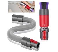 Toaren Brosse à poussière sans Rayures,Accessoires d'aspirateur pour Dyson Outsize,V15,V10,V11,V7,V8 Brosse Anti Rayure,Efficace à Poils Souples Brosse Aspirateur avec Tuyau d'extension Flexible