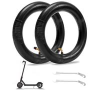 Toaren Chambres à Air Renforcée 10x2.125 pour Trotinette Electrique pour Xiaomi 10 Pouces Renforcée Chambre à air Intérieur Pneus Double épaissis Avant/Arrière Remplacement avec Valve 45°