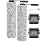 Toaren Rouleau de Brosse de Rechange et Filtre Accessoires pour Tineco Floor One S5 Combo pour Aspirateurs Secs et Humides,2 Rouleaux de Brosse,2 Filtres HEPA,1 Brosse de Nettoyage