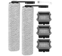Toaren Rouleau de brosse de rechange et Filtre Accessoires pour Tineco Floor One S5/S5 Pro/S5/S5 Pro 2 pour aspirateurs secs et humides,2 rouleaux de brosse,3 filtres(Non disponible pour S5 Combo)