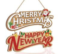 TOARTi Texte de décoration de Noël, joyeux Noël et bonne année