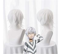 Toaru Majutsu pas d'index accélérateur Cosplay perruque blanc court droit synthétique cheveux Halloween carnaval Costume perruques pour homme garçons KUZW029