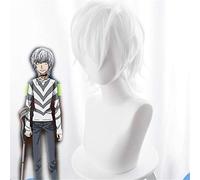Toaru Majutsu pas d'index accélérateur Cosplay perruque homme garçons 30Cm blanc court droit résistant à la chaleur cheveux synthétiques Anime perruques