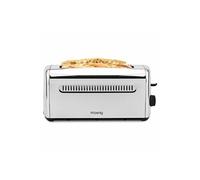 H. Koenig Grille-pain TOAS32 – 2 tranches, fentes larges 40 mm, inox vintage, 7 niveaux, 1500 W