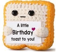 Toast au crochet - Cadeau d'anniversaire - Fait à la main drôle et mignon pour maman, papa, amis, lui, elle, enfants, femmes, hommes - Toast Fanny Toast émotionnel positif