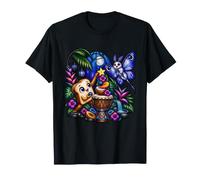 Toast Character empile des Fruits Autour d'un Tambour à Main T-Shirt
