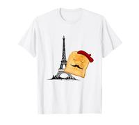 Toast français Joke Fun Paris France Food Tour Eiffel T-Shirt