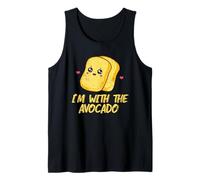 Toast I'm with The Avocado Bread Slice Avocat Toast Costume Débardeur
