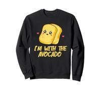 Toast I'm with The Avocado Bread Slice Avocat Toast Costume Sweatshirt