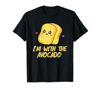 Toast I'm with The Avocado Bread Slice Avocat Toast Costume T-Shirt
