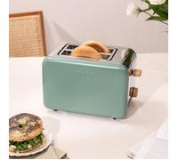 CREATE Grille-pain TOAST RETRO à fentes larges – Sauge Sable G