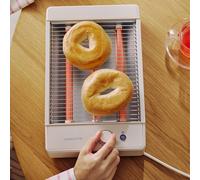 TOAST STUDIO FLAT - Grille-pain Horizontal En Acier Inoxydable Avec 3 Résistances Blanc Cassé
