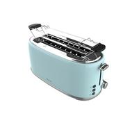 Cecotec Grille-pain Toast&Taste 1600 Retro Double 4 tranches 1630 W inox fentes 3,8 cm réglable