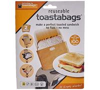 Toastabags Lot de 2 sachets de Cuisson pour toasts réutilisables 100 Fois - dorés
