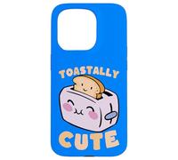 Toastally Cute Kawaii Toaster Pain Pun Design Coque pour iPhone 15 Pro
