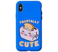 Toastally Cute Kawaii Toaster Pain Pun Design Coque pour iPhone X/XS
