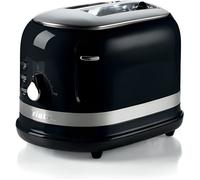 Toaster 2 fentes Ariete Moderna - modèle 149 Black - 6 niveaux de brunissage - Fonction de dégivrage