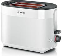 Toaster - BOSCH - TAT2M121 MyMoment - Blanc - 2 tranches - centrage automatique du pain - fonctions décongélation et réchauffage