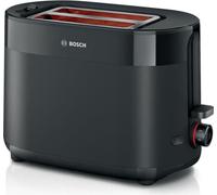 Toaster - BOSCH - TAT2M123 MyMoment - Noir - 2 tranches - centrage automatique du pain - fonctions décongélation et réchauffage