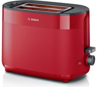 Toaster - BOSCH - TAT2M124 MyMoment - Rouge - 2 tranches - centrage automatique du pain - fonctions décongélation et réchauffage