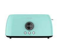 Cecotec Grille-pain numérique ClassicToast 15000 Blue ExtraDouble. 1500 W, 2 fentes très longues et larges, 3 fonctions préconfigurées