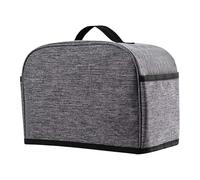 Toaster Cover - 28cm Bread Maker Dust Cover, 300D Oxford Cloth Appliance Protector, Gray Kitchen Accessory, Bread Maker Covers, Spill Proof Hood For 2 Toaster Oven Easy Clean