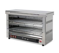 Toaster Professionnel Double en Inox avec Minuterie 3 KW HR Fainca Gris G