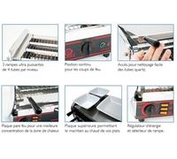 Toaster Professionnel multifonction avec régulateur - Senior 2 étages - 400 V - Sofraca - Triphasé 400 V - Acier inoxydable NC