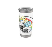 Toaster Surfing Great Wave Kawaii Rainbow Anime Gobelet isotherme en acier inoxydable double paroi