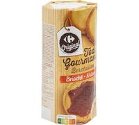 Toasts Briochés Moelleux 125 g - Tranches Dorées à Déguster au Petit Déjeuner ou au Goûter, Naturel et Savoureux - Lot de 4