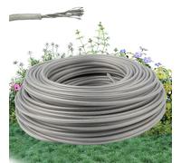 TOATELU 50 m x 3,0 mm Fil de coupe Fil de débroussailleuse : fil d'acier de débroussailleuse, fil de débroussailleuse pour débroussailleuse pour herbe de jardin