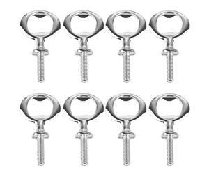 TOATELU : 8 pièces décapsuleurs vierges en acier inoxydable, ensemble de décapsuleurs en métal, décapsuleur à filetage en métal DIY, décapsuleur mural pour la maison