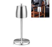 TOATELU Cendrier Sur pied Réglable,Hauteur Extensible de 34à68 cm, Grand Support de Cendrier en Acier Inoxydable avec Couvercle et Base Antidérapante,Cendrier Sur Pied pour l'extérieur et l'intérieur