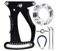 TOATELU Clé à rayons de vélo - Outil de voltmètre professionnel - Tendeur de rayons - Clé à rayons universelle - Mesure précise - Clé à rayons en alliage d'aluminium pour pneus de vélo - Noir
