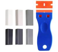 TOATELU Kit de réparation de meubles 6 pièces : cire de réparation de meubles avec spatule et grattoir, cire dure carrelage, parquet, carrelage, chêne, cire en bois pour rayures, dommages, trous
