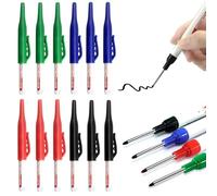 TOATELU Lot de 12 marqueurs pour trous profonds en métal - 32 mm - Pointe extra longue - 4 couleurs - Pour chantier de construction, bois, plastique, mur, métal, carton, chantier