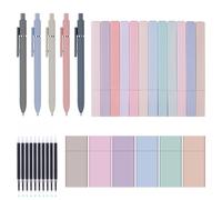 TOATELU Lot de 33 surligneurs pastel : 12 marqueurs esthétiques 5 stylos gel à encre noire avec 10 mines de rechange incluses et 6 rubans correcteurs Fournitures scolaires pour journal, bible, bureau
