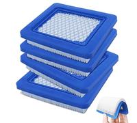 TOATELU Lot de 4 filtres à air pour tondeuse à gazon : filtre à air avec bougies d'allumage compatibles avec 491588S 399959, filtre de tondeuse à gazon, filtre à air de rechange durable de qualité