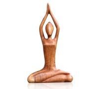 TOATELU Sculpture de Femme - Figurine de Pose de Yoga en Polyrésine - Statue Moderne pour Décoration de Table et Jardin - Méditation Abstraite